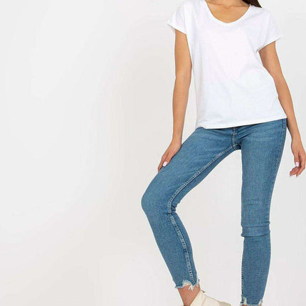 Chic Heart-Shaped Neck Everyday Tee