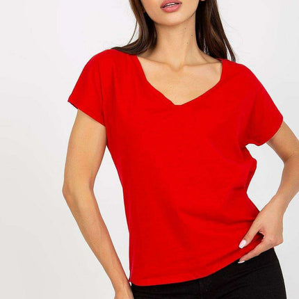 Chic Heart-Shaped Neck Everyday Tee