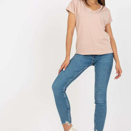 Chic Heart-Shaped Neck Everyday Tee