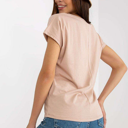 Chic Heart-Shaped Neck Everyday Tee