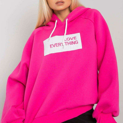 Trendy Women's Hooded Sweatshirt with Front Graphic