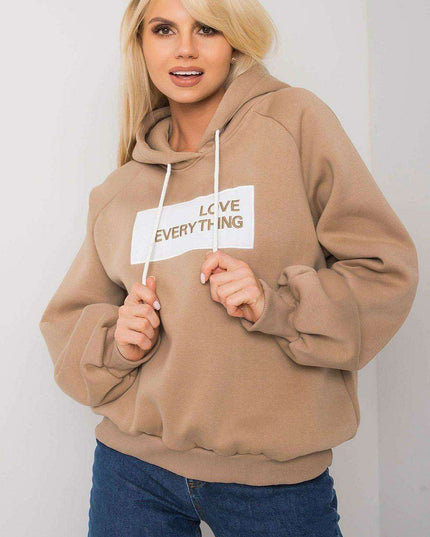 Trendy Women's Hooded Sweatshirt with Front Graphic