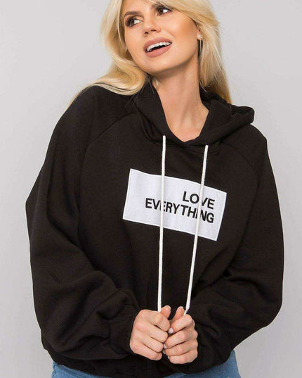 Trendy Women's Hooded Sweatshirt with Front Graphic