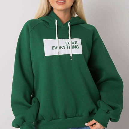 Trendy Women's Hooded Sweatshirt with Front Graphic