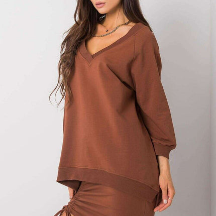 Chic Heart Embellished Paris Sweatshirt For Women Casual