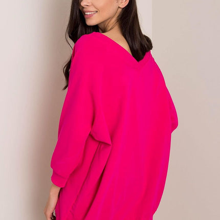 Chic Heart Embellished Paris Sweatshirt For Women Casual