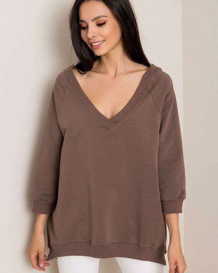 Chic Heart Embellished Paris Sweatshirt For Women Casual