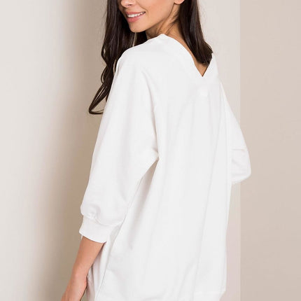 Chic Heart Embellished Paris Sweatshirt For Women Casual