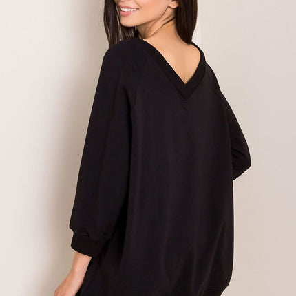 Chic Heart Embellished Paris Sweatshirt For Women Casual