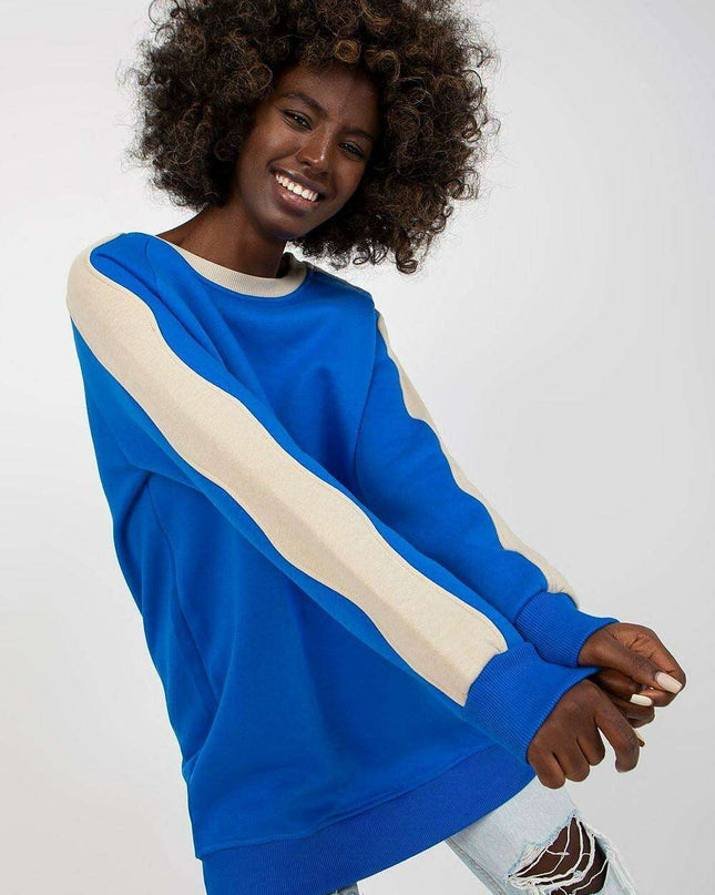 Chic Striped Boat Neck Pullover For Women Casual Cozy