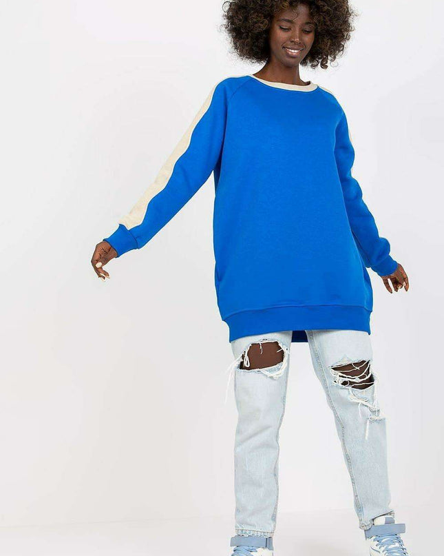 Chic Striped Boat Neck Pullover For Women Casual Cozy