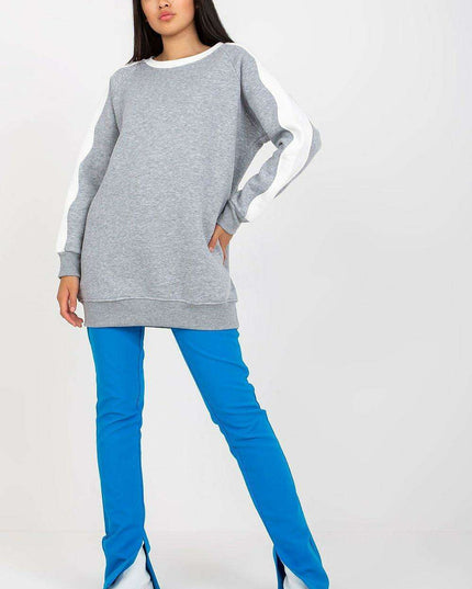 Chic Striped Boat Neck Pullover For Women Casual Cozy