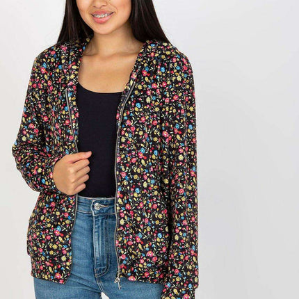 Chic Parisian Zip Up Sweatshirt With Side Pockets For Women