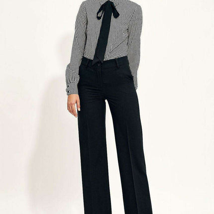 Chic Wide Leg Trousers For Elegant Office And Casual Wear
