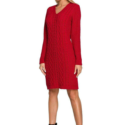 Plaid Knit Comfort Dress