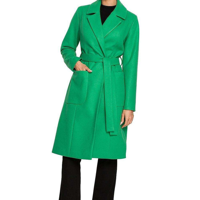 Elegant Fleece Wrap Coat
