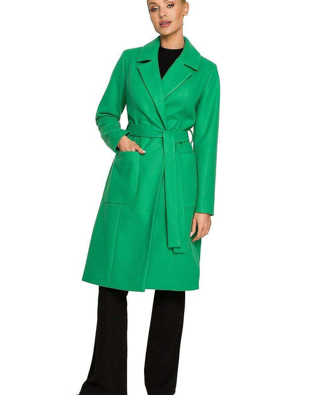 Elegant Fleece Wrap Coat