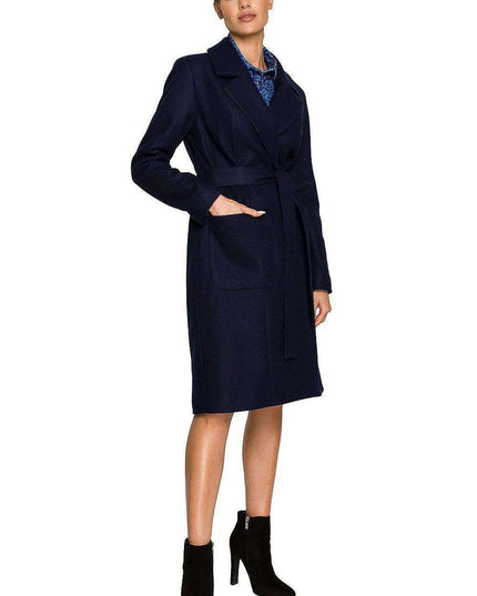 Elegant Fleece Wrap Coat