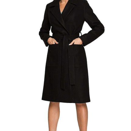 Elegant Fleece Wrap Coat