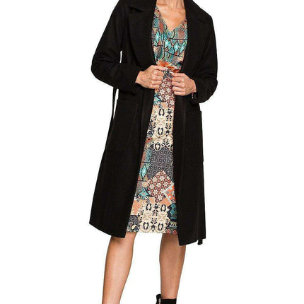 Elegant Fleece Wrap Coat