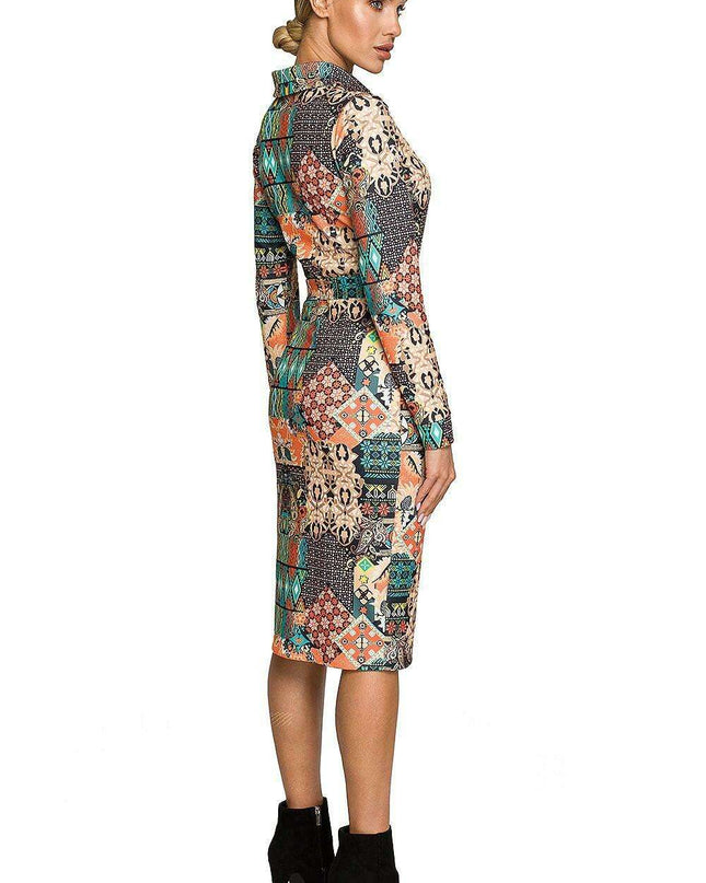 Colorful Midi Pencil Dress