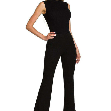 Chic Stretchy Bell Bottom Trousers for Women