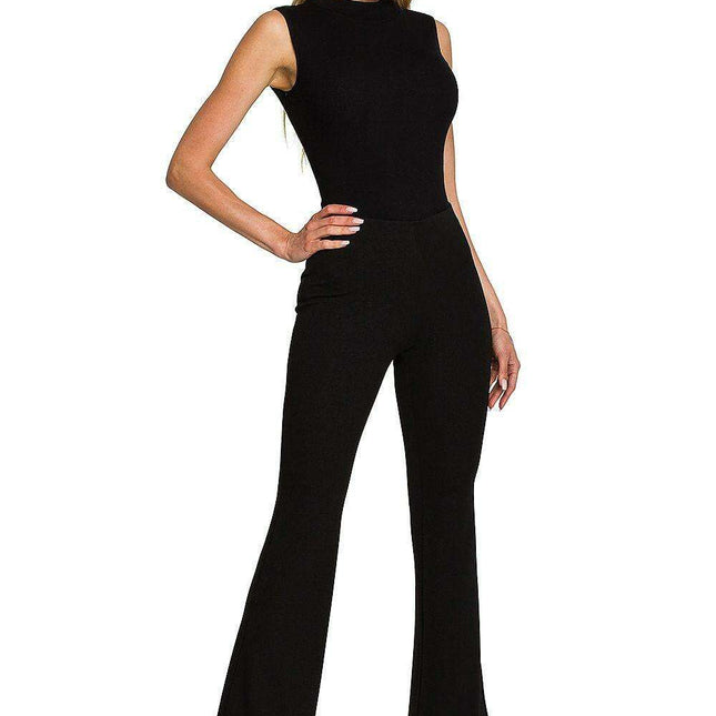 Chic Stretchy Bell Bottom Trousers for Women