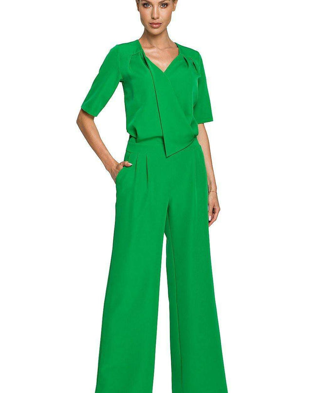 Chic Envelope Trouser Ensemble
