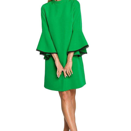 Charming Ruffle Sleeve A-Line Dress