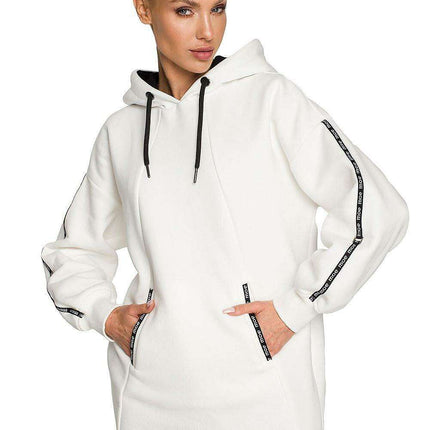 Moe Logo Cozy Fleece Tunic Sweatshirt