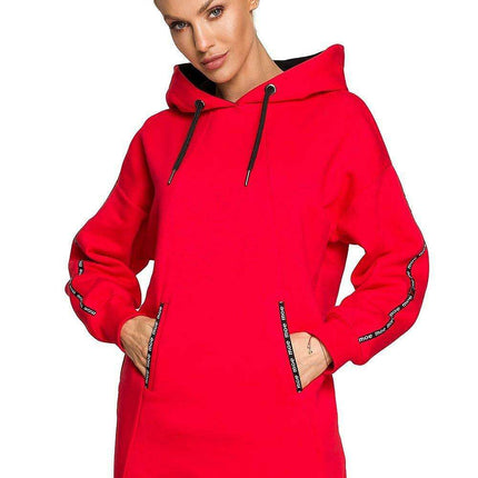 Moe Logo Cozy Fleece Tunic Sweatshirt