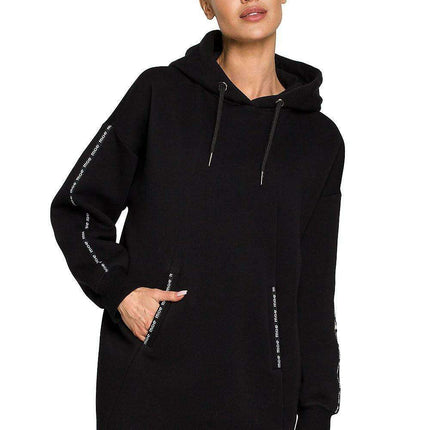 Moe Logo Cozy Fleece Tunic Sweatshirt