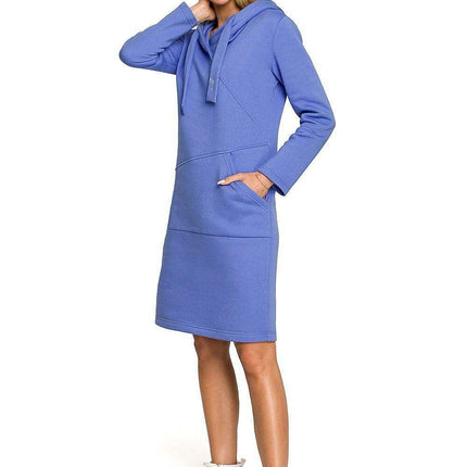 Embroidered Cozy Hoodie Dress for Stylish Winter Comfort