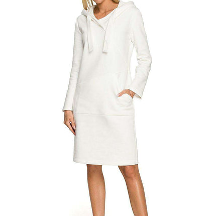 Embroidered Cozy Hoodie Dress for Stylish Winter Comfort