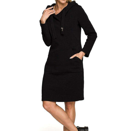 Embroidered Cozy Hoodie Dress for Stylish Winter Comfort
