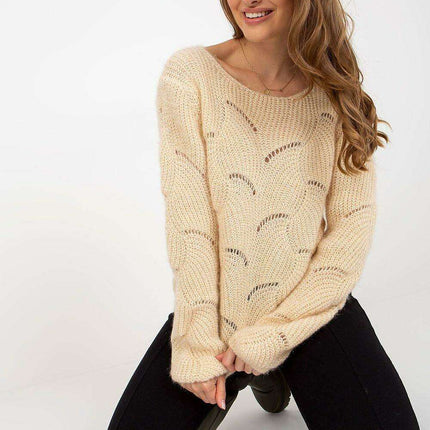 Sophisticated Openwork Knit Pullover - A Timeless Fashion Essential