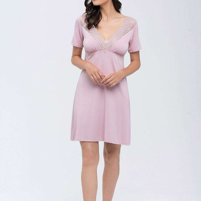 Lace-Trimmed Nightgown Babella: Where Comfort Meets Elegance