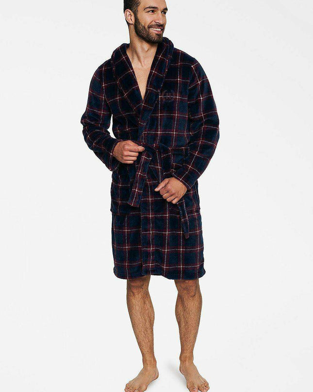 Luxurious Henderson Men's Robe with Belt and Pockets