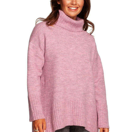Stylish Ribbed Turtleneck Knit Jumper