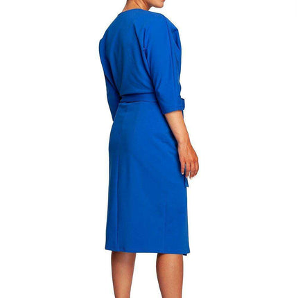 Chic Side-Tie Cotton Knit Dress