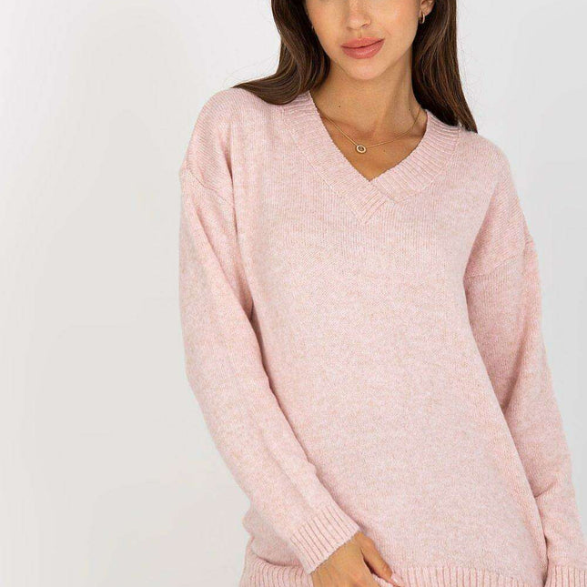 Chic Heart Neckline Sweater for Effortless Style Wardrobe