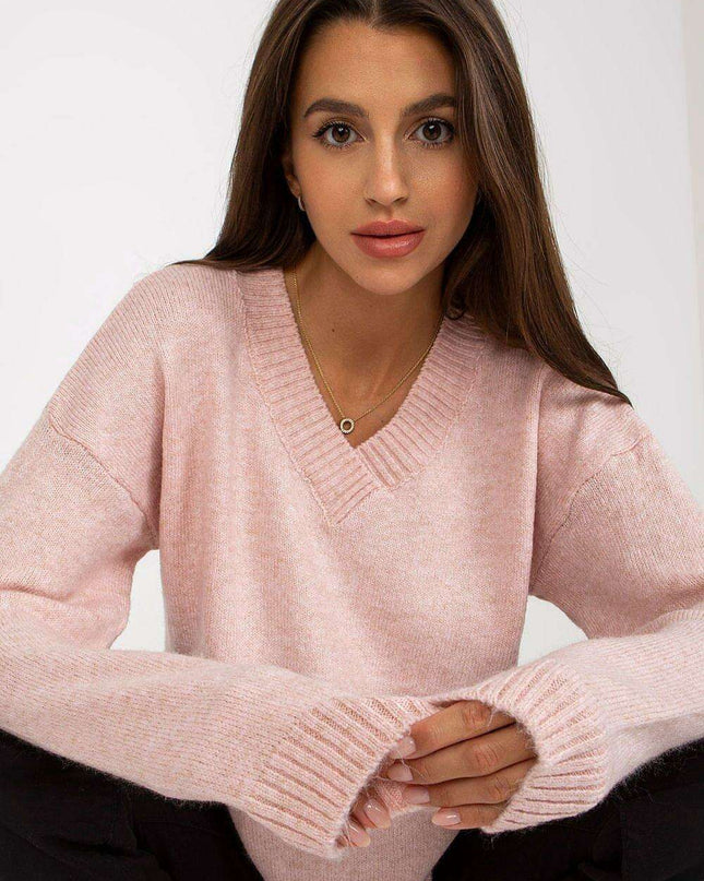 Chic Heart Neckline Sweater for Effortless Style Wardrobe