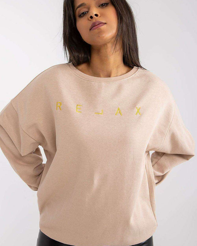Stylish Embroidered Cotton-Poly Blend Women's Sweatshirt