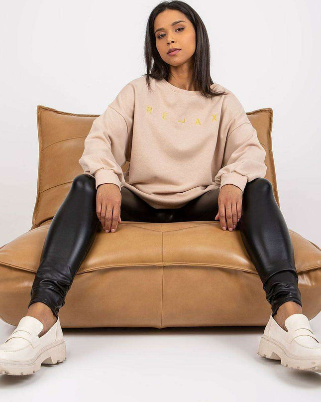 Stylish Embroidered Cotton-Poly Blend Women's Sweatshirt