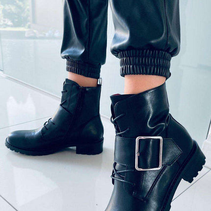 Timeless Elegance Lace-Up Boots Model 170437