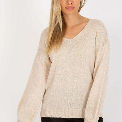Chic Heart Neckline Sweater for Women with Sophisticated Openwork Back Design