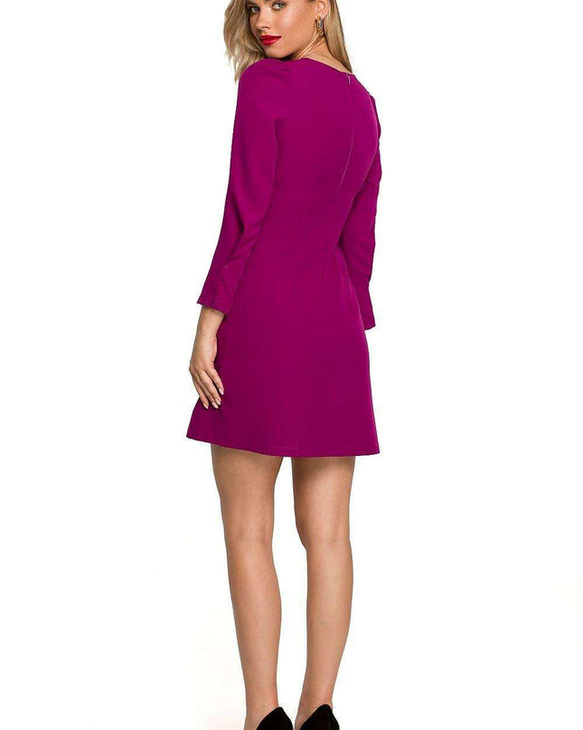 Chic Mini Dress with Stylish Metal Details