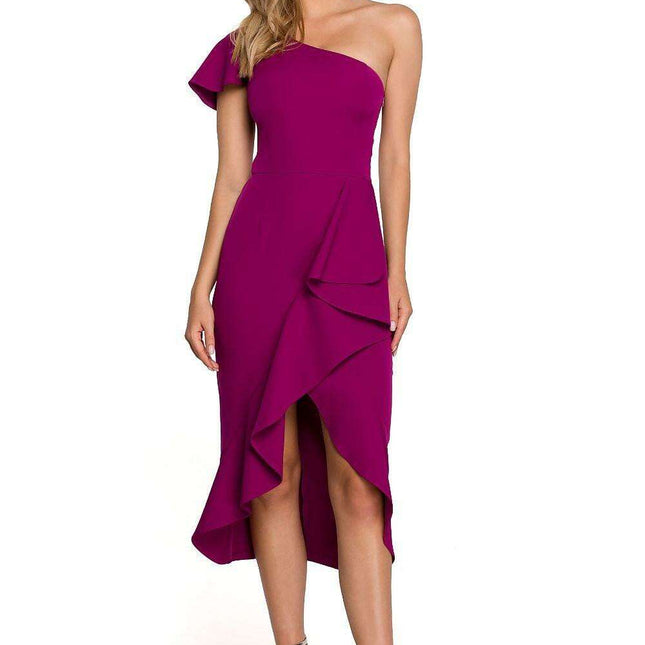 Chic One-Shoulder Evening Dress