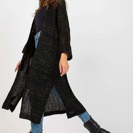 Elegant Openwork Knit Cardigan for All-Day Comfort