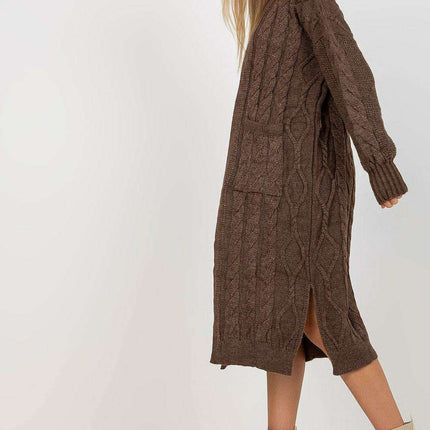 Parisian Inspired Oversized Pocket Cardigan For Women